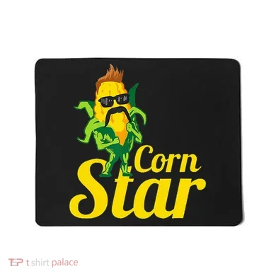 Corn Star Sunglasses Mustache Corn Mousepad