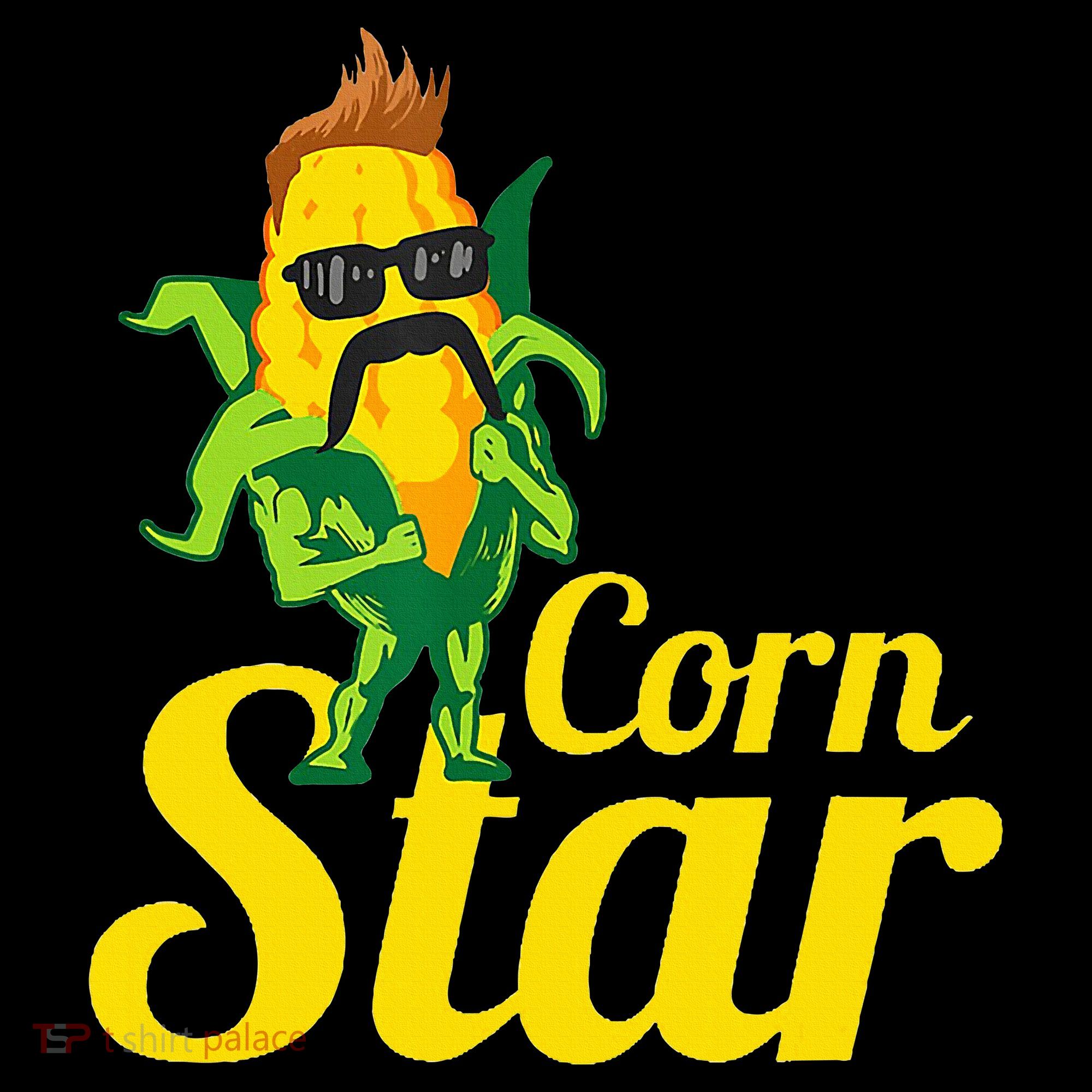Corn Star Sunglasses Mustache Corn Mousepad