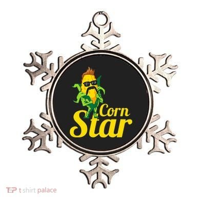 Corn Star Sunglasses Mustache Corn Ornament