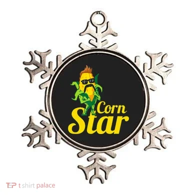 Corn Star Sunglasses Mustache Corn Ornament