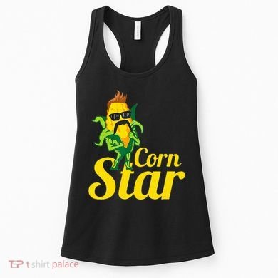 Corn Star Sunglasses Mustache Corn Women's Tank Top