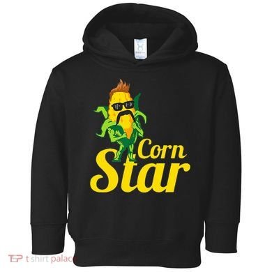 Corn Star Sunglasses Mustache Corn Toddler Hoodie