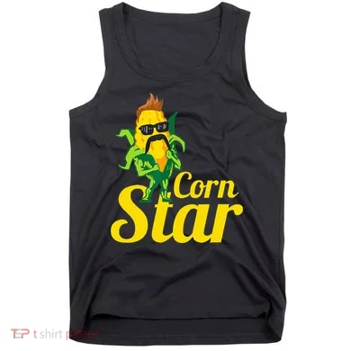 Corn Star Sunglasses Mustache Corn Tank Top