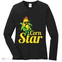 Corn Star Sunglasses Mustache Corn Women's Long Sleeve Shirt thumb 0