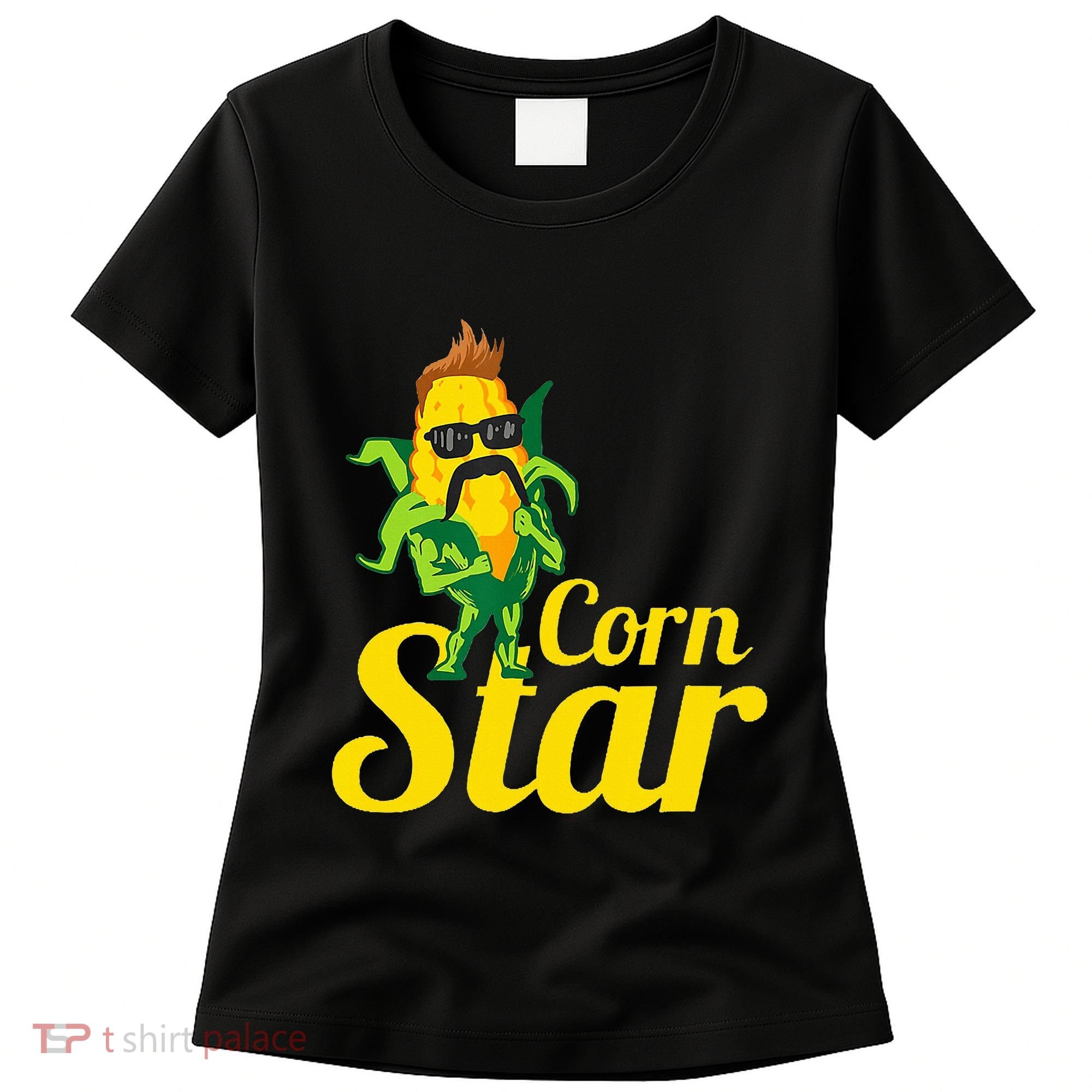 Corn Star Sunglasses Mustache Corn Women's T-Shirt