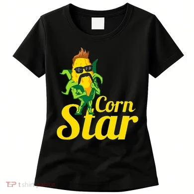 Corn Star Sunglasses Mustache Corn Women's T-Shirt