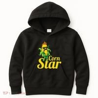 Corn Star Sunglasses Mustache Corn Kids Hoodie thumb 0