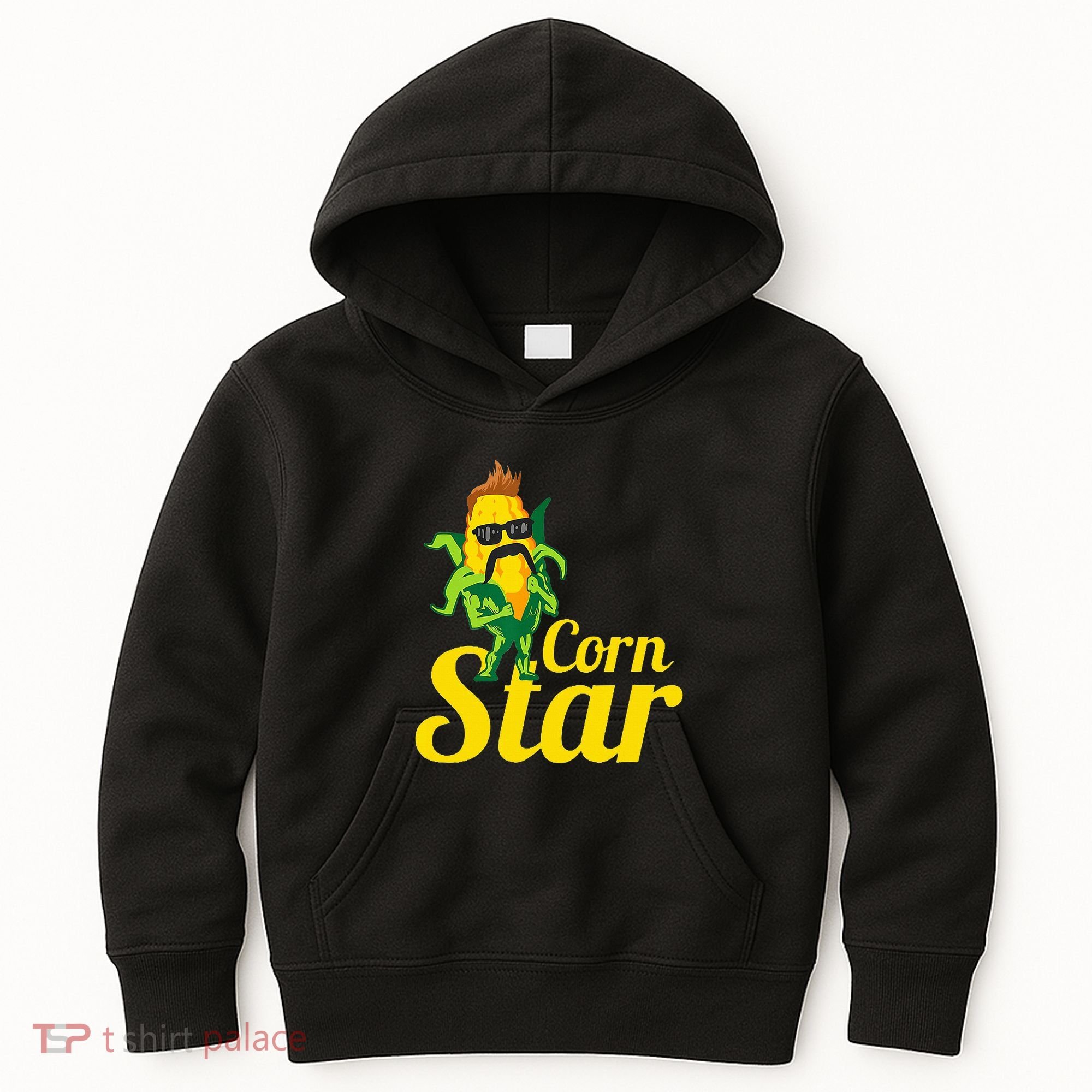 Corn Star Sunglasses Mustache Corn Kids Hoodie