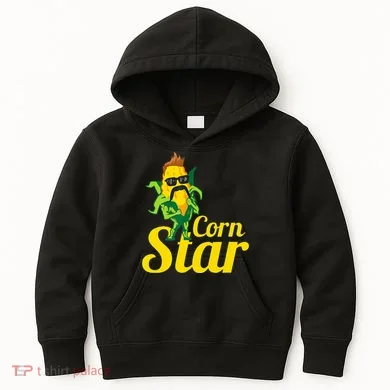 Corn Star Sunglasses Mustache Corn Kids Hoodie