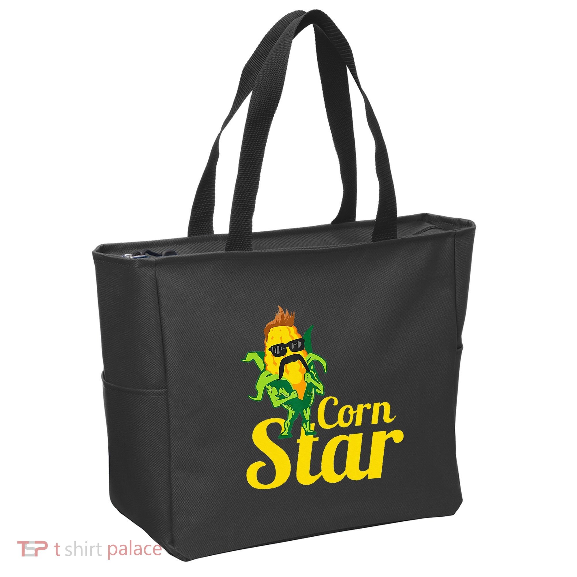 Corn Star Sunglasses Mustache Corn Tote Bag