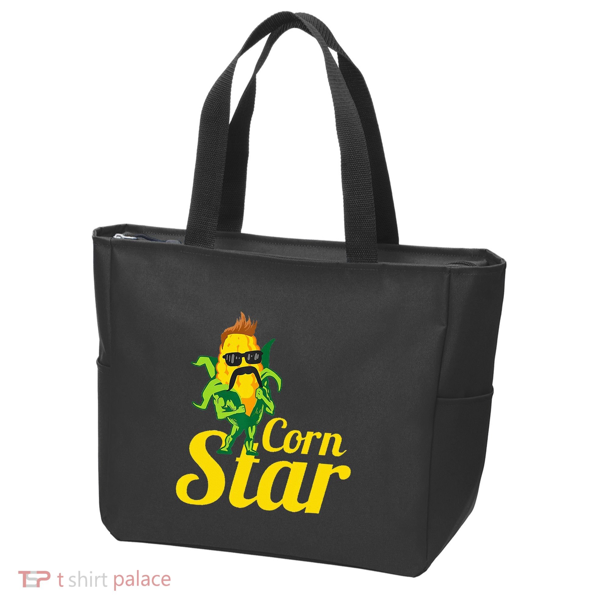 Corn Star Sunglasses Mustache Corn Tote Bag