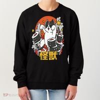 Catzilla Sunset Sushi Cat Japanese Women's Sweatshirt thumb 0