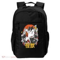 Catzilla Sunset Sushi Cat Japanese Backpack thumb 0