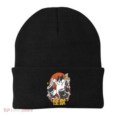 Catzilla Sunset Sushi Cat Japanese Beanie