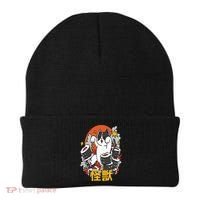 Catzilla Sunset Sushi Cat Japanese Beanie thumb 0