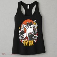 Catzilla Sunset Sushi Cat Japanese Women's Tank Top thumb 3
