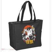 Catzilla Sunset Sushi Cat Japanese Tote Bag thumb 2