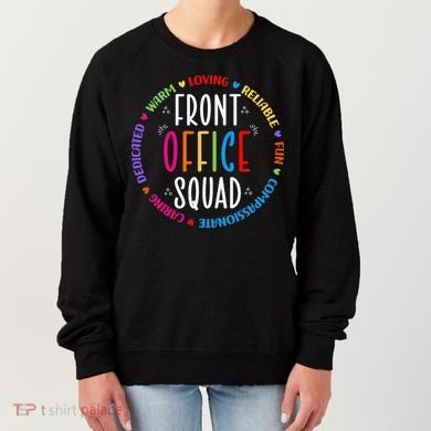 Cute School Secretary Admin Appreciation Front Office Squad Women's Sweatshirt