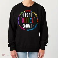 Cute School Secretary Admin Appreciation Front Office Squad Women's Sweatshirt thumb 0