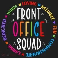 Cute School Secretary Admin Appreciation Front Office Squad Women's Sweatshirt thumb 2