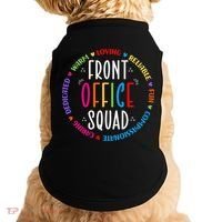 Cute School Secretary Admin Appreciation Front Office Squad Doggie Tank thumb 0