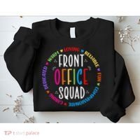 Cute School Secretary Admin Appreciation Front Office Squad Sweatshirt thumb 2