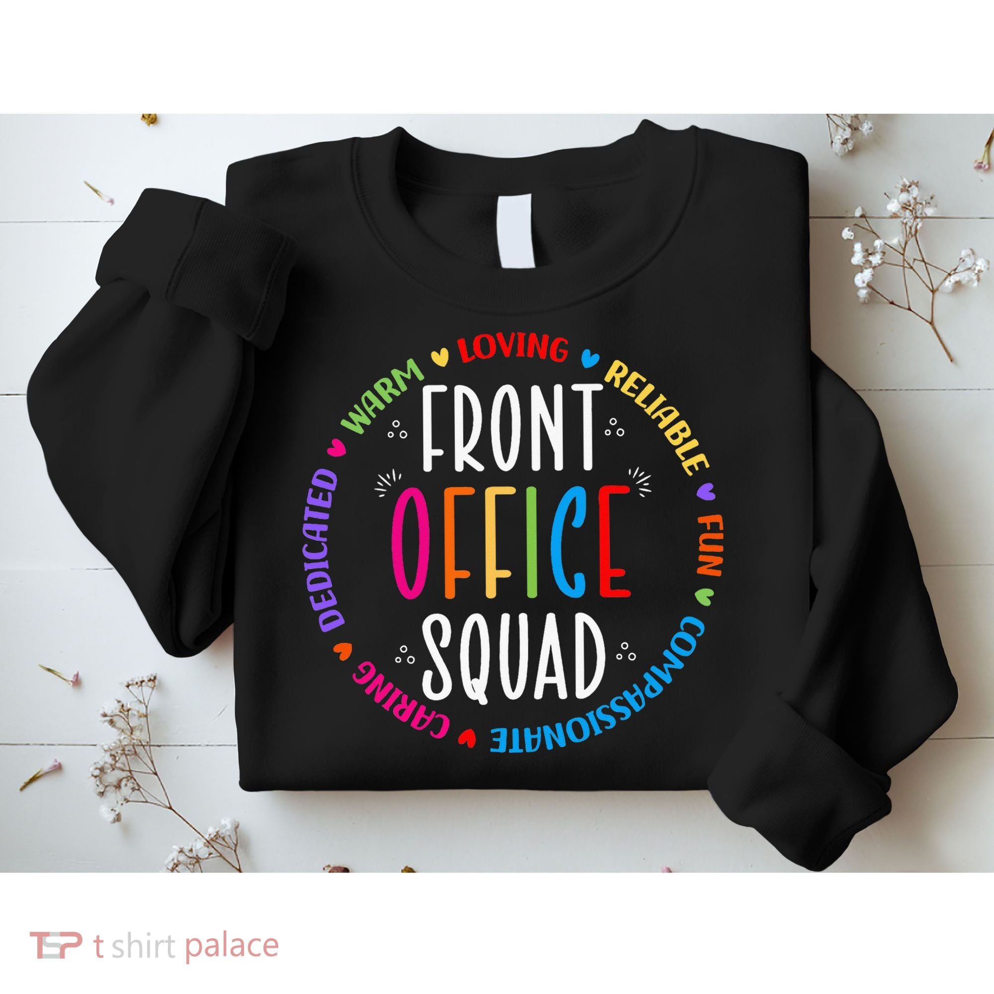 Cute School Secretary Admin Appreciation Front Office Squad Sweatshirt