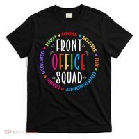 Cute School Secretary Admin Appreciation Front Office Squad T-Shirt thumb 0
