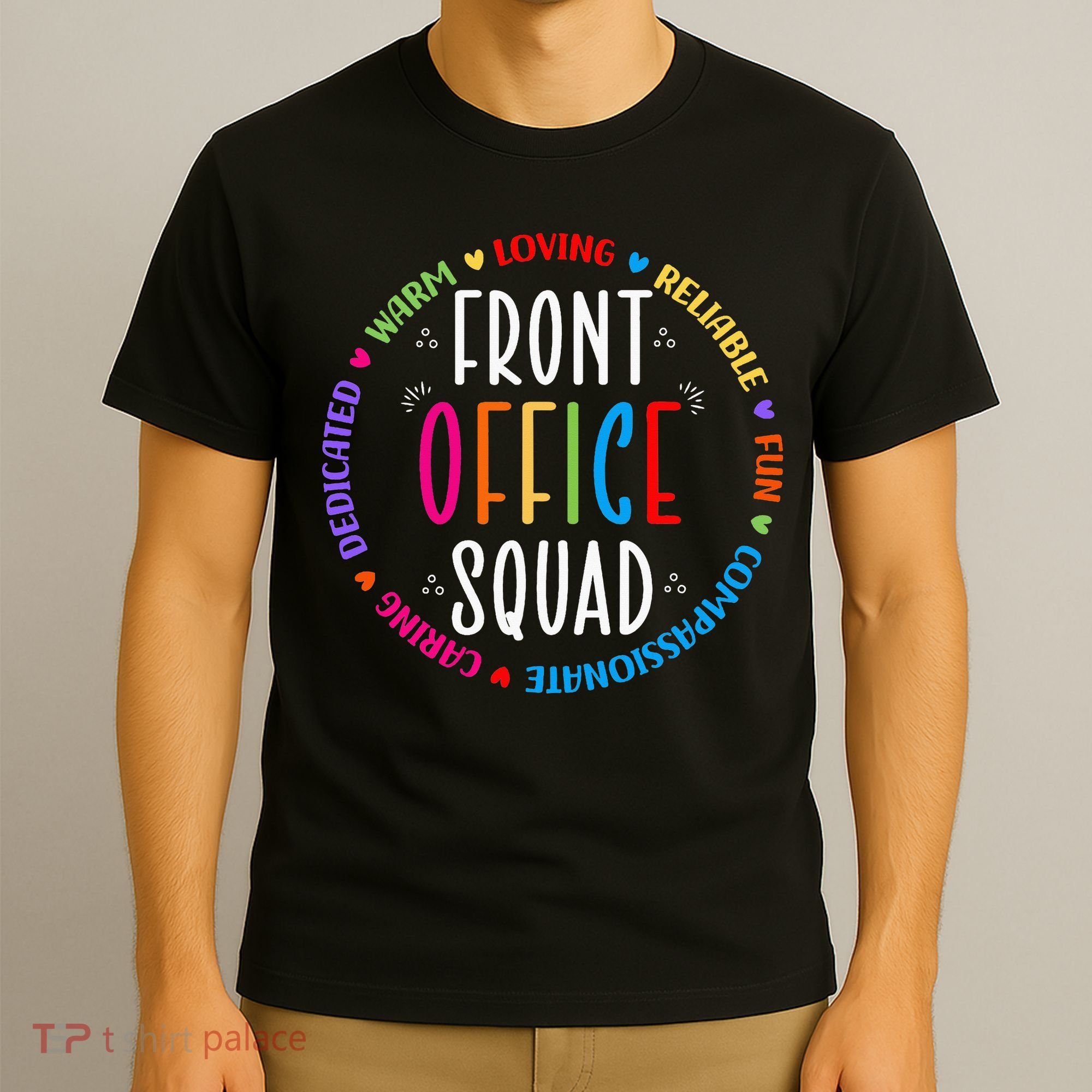 Cute School Secretary Admin Appreciation Front Office Squad T-Shirt
