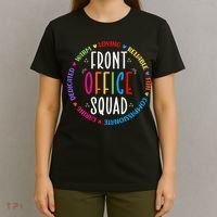 Cute School Secretary Admin Appreciation Front Office Squad T-Shirt thumb 4