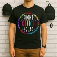 Cute School Secretary Admin Appreciation Front Office Squad T-Shirt thumb 6