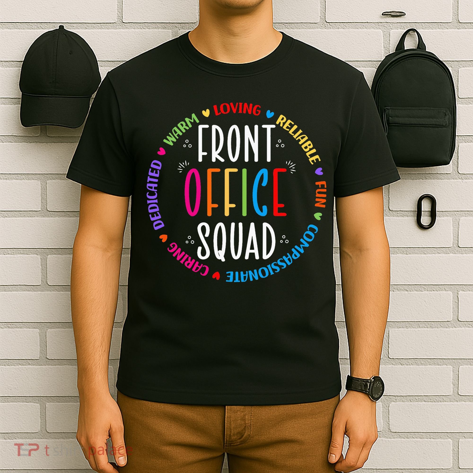 Cute School Secretary Admin Appreciation Front Office Squad T-Shirt