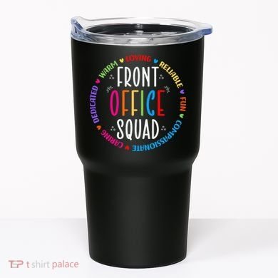 Cute School Secretary Admin Appreciation Front Office Squad Tumbler
