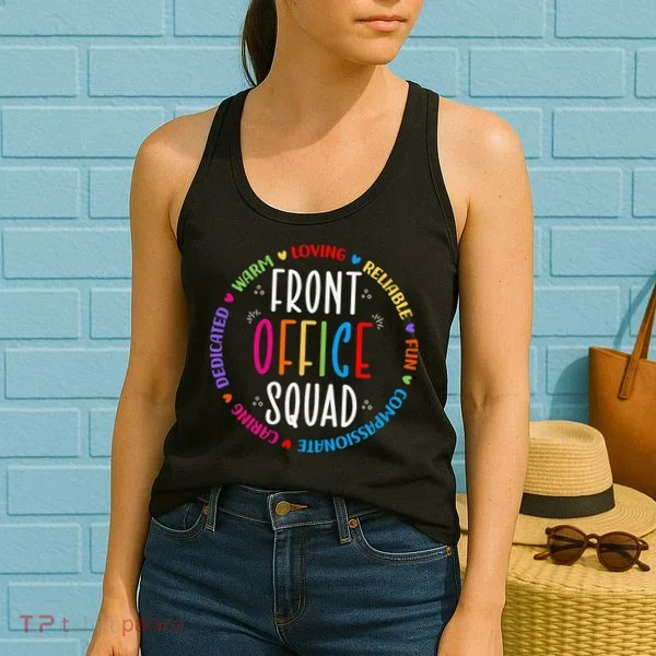 Cute School Secretary Admin Appreciation Front Office Squad Women's Tank Top