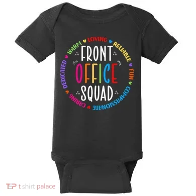 Cute School Secretary Admin Appreciation Front Office Squad Baby Bodysuit
