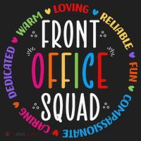 Cute School Secretary Admin Appreciation Front Office Squad Hat thumb 2