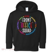 Cute School Secretary Admin Appreciation Front Office Squad Toddler Hoodie thumb 0