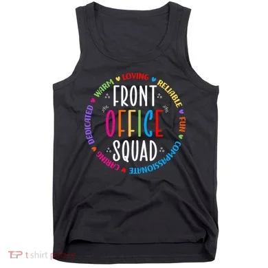 Cute School Secretary Admin Appreciation Front Office Squad Tank Top