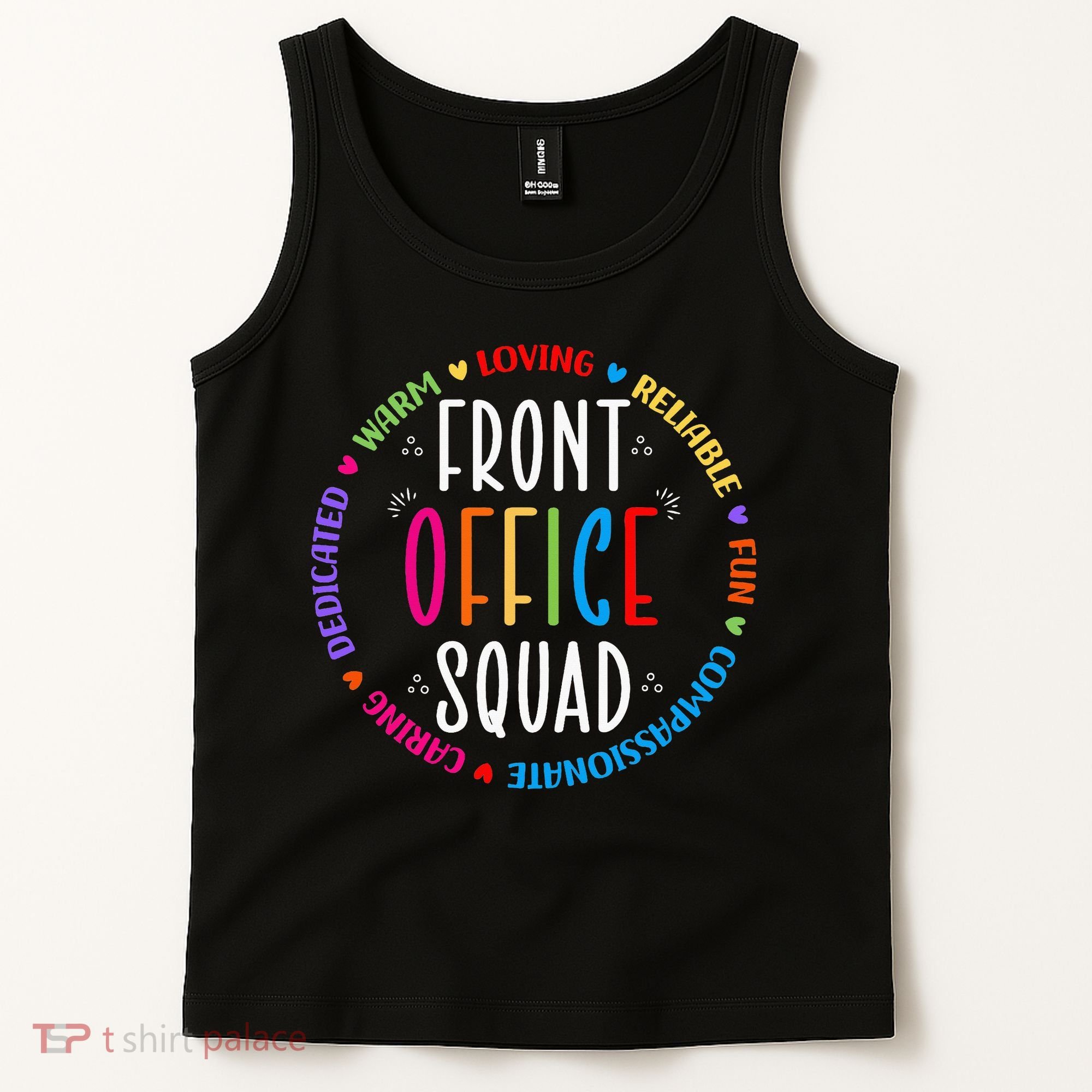 Cute School Secretary Admin Appreciation Front Office Squad Tank Top