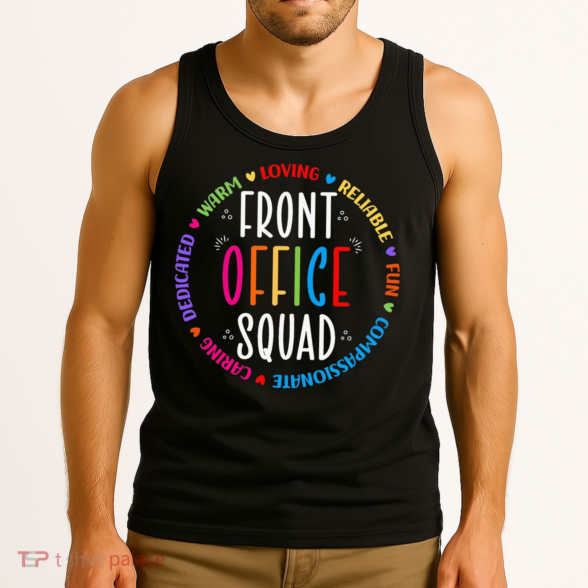 Cute School Secretary Admin Appreciation Front Office Squad Tank Top