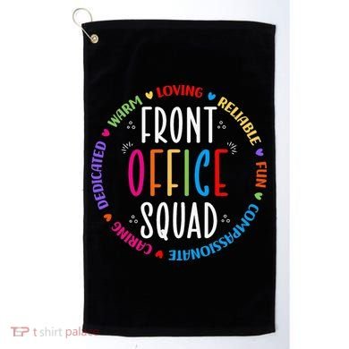 Cute School Secretary Admin Appreciation Front Office Squad Golf Towel