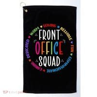 Cute School Secretary Admin Appreciation Front Office Squad Golf Towel thumb 0