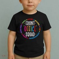 Cute School Secretary Admin Appreciation Front Office Squad Toddler T-Shirt thumb 2