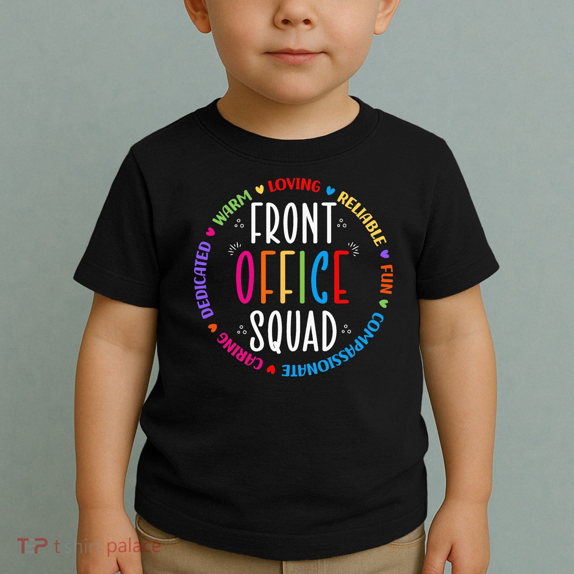 Cute School Secretary Admin Appreciation Front Office Squad Toddler T-Shirt