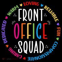 Cute School Secretary Admin Appreciation Front Office Squad Toddler T-Shirt thumb 4