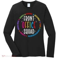 Cute School Secretary Admin Appreciation Front Office Squad Women's Long Sleeve Shirt thumb 0