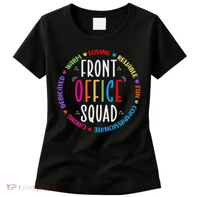 Cute School Secretary Admin Appreciation Front Office Squad Women's T-Shirt