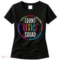 Cute School Secretary Admin Appreciation Front Office Squad Women's T-Shirt thumb 0