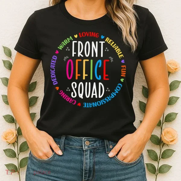 Cute School Secretary Admin Appreciation Front Office Squad Women's T-Shirt