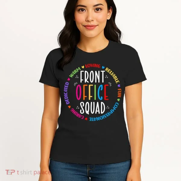 Cute School Secretary Admin Appreciation Front Office Squad Women's T-Shirt